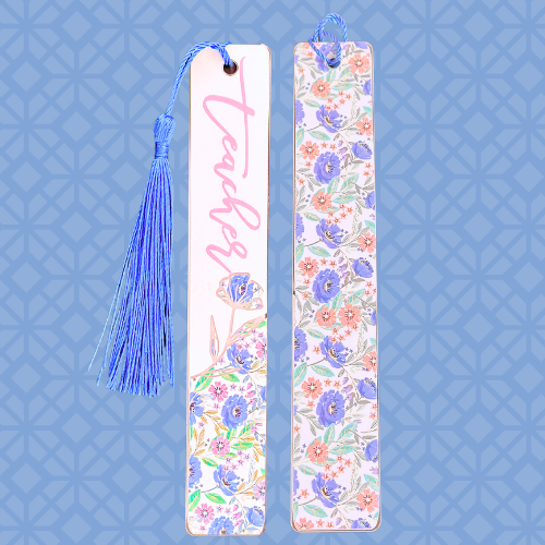 Floral Teacher Bookmark