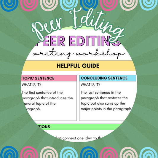 Writing Workshop: Peer Editing